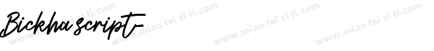 Bickha script字体转换